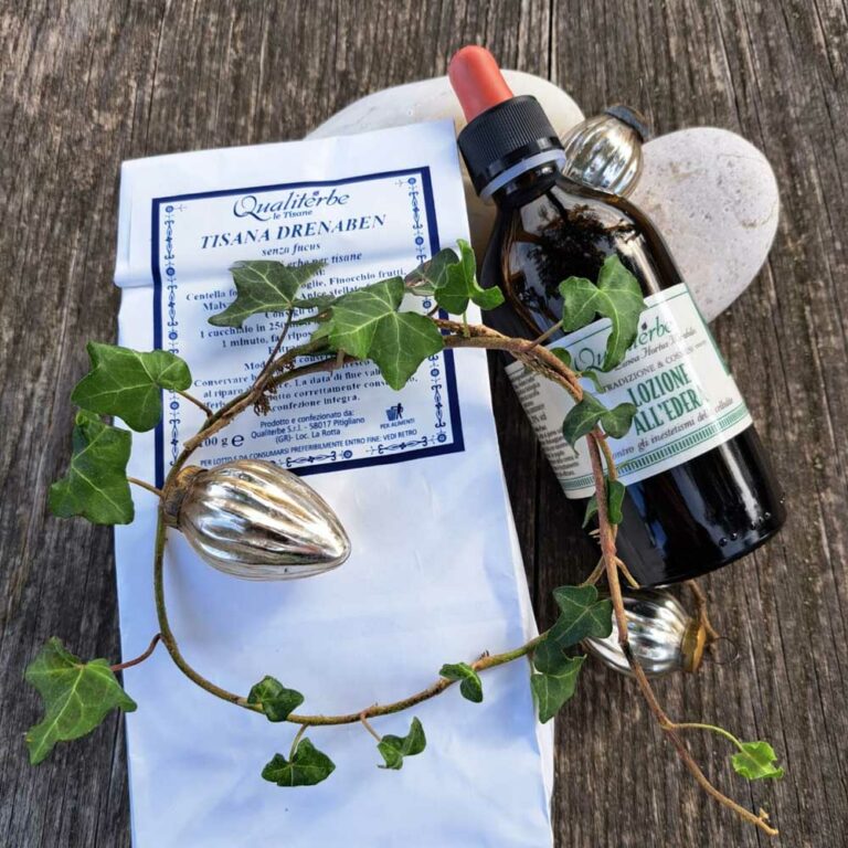 TerraTuscia Detox Package | Detox tea made from handpicked leaves and fruits. Activating skin lotion made from wild ivy mother tincture. Vegan OK. Without preservative substances.